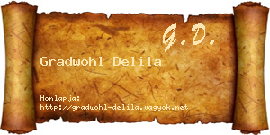 Gradwohl Delila névjegykártya